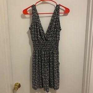 Funky print lightweight romper